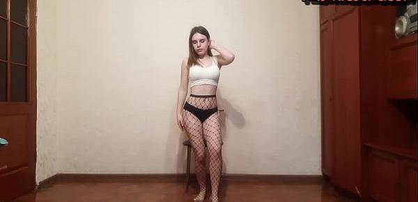  Crystal Wants You To Decide Which Pantyhose Should She Wear